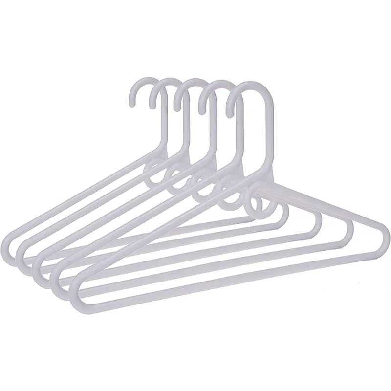Heavy Duty Accessory Hook Thick Strong Durable Laundry hanger Space Save Closet Clothing Non Slip cheap Clothes Plastic Hanger