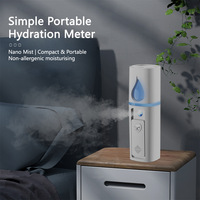 Humidificador Portátil Nano Spray con Carga USB, Vaporizador Facial Pequeño, Enfriador Facial Eléctrico Iónico para Uso en Exteriores
