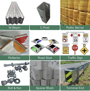 Barrière de sécurité routière en acier W-Beam, norme ABNT, galvanisée à chaud, avec poteaux et bornes pour autoroutes brésiliennes - Product Image 6