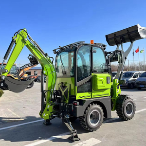 Новый дизельный экскаватор-погрузчик, лидер продаж, мини-экскаватор-погрузчик, землеройная машина, колесо 4x4, тракторный экскаватор, экскаватор, распродажа - Product Image 1