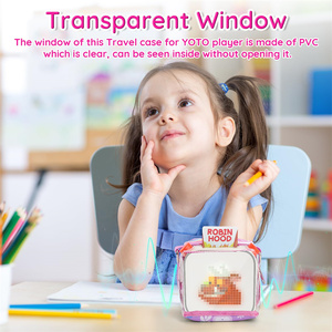 Étui de transport pour lecteur Yoto enfants haut-parleur sac fourre-tout pour cartes de <span class=keywords><strong>livre</strong></span> <span class=keywords><strong>Audio</strong></span> Portable Mini étui Transparent pour Radio - Product Image 3