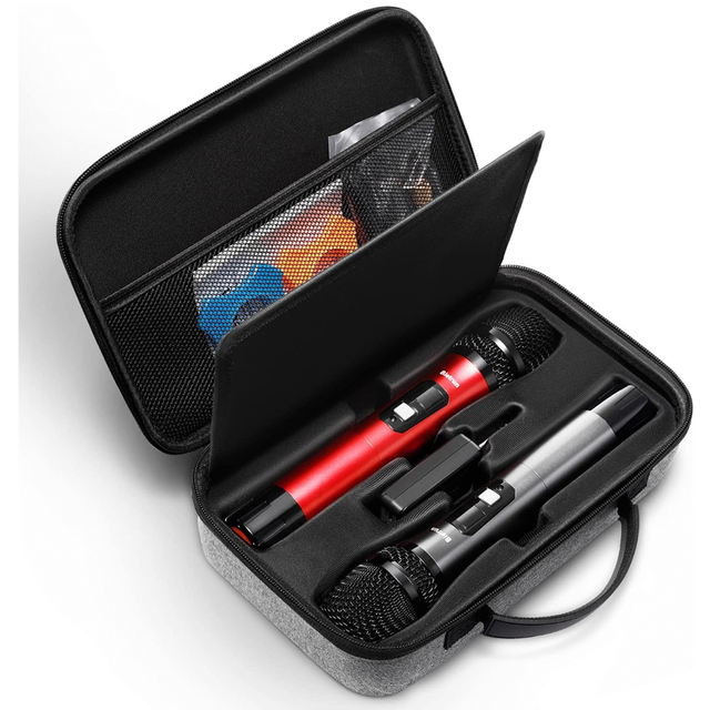 Eva Hard Shell Wireless Microphone Travel Portable Storage Tool Case for BietRun WXM02 WXM04 WXM19 WXM19A WXM21