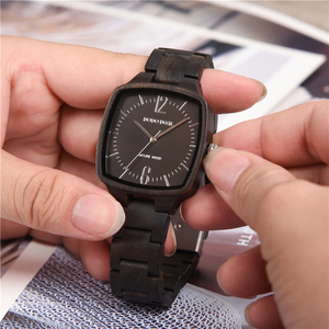 <span class=keywords><strong>Orologi</strong></span> <span class=keywords><strong>di</strong></span> Lusso all'Ingrosso, Nuovo Stile, Movimento al Quarzo MIYOTA, Quadrante con Lancette, Cassa Quadrata in <span class=keywords><strong>Legno</strong></span> <span class=keywords><strong>di</strong></span> Ebano, per Uomo e <span class=keywords><strong>Donna</strong></span>, Personalizzabili OEM - Product Image 3