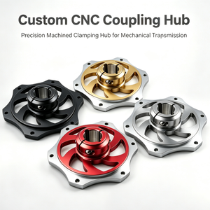 Precision Clamping Hub Mechanical Coupling Hub Aluminum Shaft Flange Split Collar Adapter 5-Axis CNC Milling Service - Product Image 1