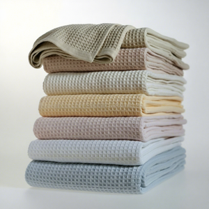 Couverture Thermique Portable et Portative en Coton 100% Tissé Gaufré, Taille Queen, 12-15 Couleurs – Exportateur Indien - Product Image 1