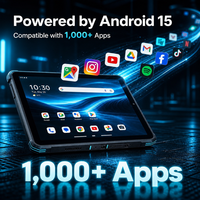 Tablette robuste de 11 pouces, étanche, Android 15, processeur MT6878, batterie 20000 mAh, norme MIL-STD-810H, stockage 256 Go, entièrement robuste pour l'extérieur, IP68