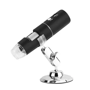 ALEEZI mikroskop Digital 303, kamera mikroskop Digital Mini genggam tanpa kabel 1000X WiFi untuk iPhone Android dan Tablet
