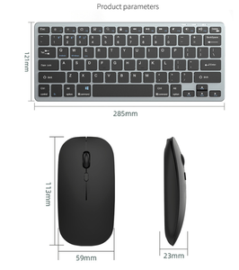 Siêu mỏng sạc BLE + 2.4G không dây thứ ba kiểm tra giả bàn phím và chuột phù hợp với bàn phím văn phòng kinh doanh và chuột - Product Image 2