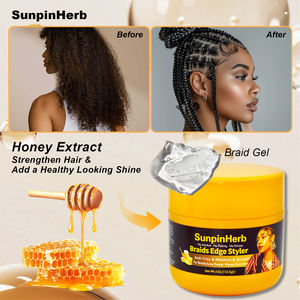 Gel coiffant bio à tenue forte pour tresses, torsades et locs, avec brillance - Product Image 4