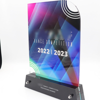 Plaque acrylique de trophée de prix de sport promotionnel personnalisé de fabricant