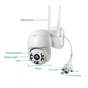 Cámara PTZ WiFi para exteriores con visión nocturna a color de 2MP y 360° de giro e inclinación, aplicación SuLink para seguridad en el hogar y el jardín, ¡en oferta! - Product Image 1