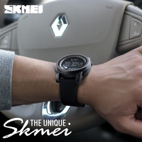 Reloj Deportivo SKMEI 1257 de Alta Calidad con Pantalla Digital, Multifuncional, Resistente al Agua 5BAR, Correa de Silicona para Hombre