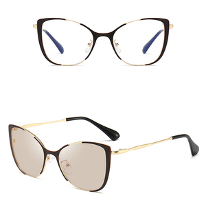 Phụ Kiện Mới Nhất Cho Nữ Giá Bán Buôn Gọng Kính Quang Học Kim Loại Kính Đổi Màu Ánh Sáng Xanh Chống Tia UV400 Mới Nhất 2023 - Product Image 6