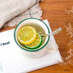 Mug en émail imitation dessin animé, tasse rétro pour le camping en plein air, résistant aux hautes températures, passe au micro-ondes, cadeau d'entreprise créatif, personnalisable - Product Image 4