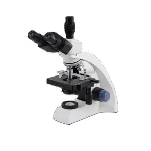 Lente Trinocular Composto 40X -1600X Microscópio Biológico de Laboratório WF10X/WF16X Lente Ocular de Ângulo Selvagem