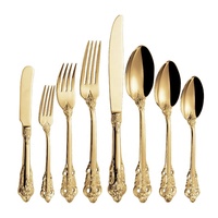 Royal Vintage Eco Friendly Flatware, Gold Plated Silverware