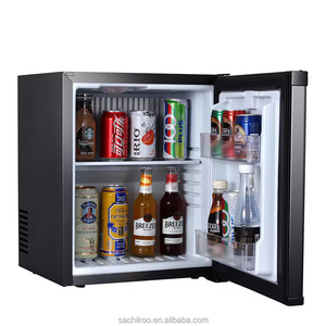 Mini-réfrigérateur de luxe High-Star 60L en acier inoxydable avec porte vitrée, dégivrage automatique et design portable - Product Image 1
