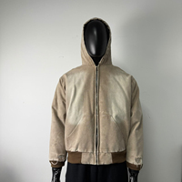 Veste de haute qualité avec effet délavé à l'acide et broderie