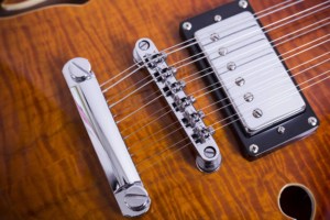 <span class=keywords><strong>Guitarra</strong></span> Eléctrica Semihueca de 12 Cuerdas, 22 Trastes, Cuerpo de Caoba - Product Image 5