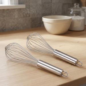 Fouet en acier inoxydable durable Mayur Exports, design classique, sans danger pour les aliments, léger, outil écologique pour la pâtisserie et la cuisine - Product Image 3