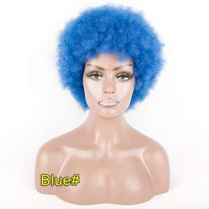 Perruque Courte Frisée Afro Naturelle et Volumineuse avec Frange, Fibre Thermorésistante, Densité 150% pour Femmes Noires – Idéale pour les Fêtes - Product Image 6
