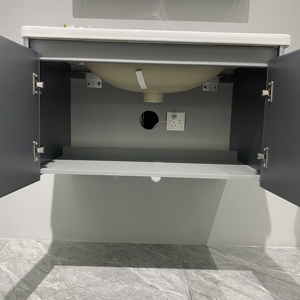WJL Nuevo Diseño Moderno, Mueble <span class=keywords><strong>de</strong></span> Baño Inteligente con <span class=keywords><strong>Espejo</strong></span>, Acero Inoxidable Gris, Conjunto <span class=keywords><strong>de</strong></span> Muebles <span class=keywords><strong>de</strong></span> Baño - Product Image 6
