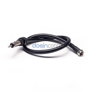 9.5mm PAL TV Male To F Type Male Coaxial TV Satellite Antenna RF Cable