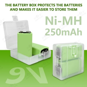 JINTION Nimh 250mAh 9V en caja con dos baterías recargables <span class=keywords><strong>de</strong></span> <span class=keywords><strong>hidruro</strong></span> <span class=keywords><strong>de</strong></span> níquel-<span class=keywords><strong>metal</strong></span> vendidas en centros comerciales y supermercados - Product Image 2