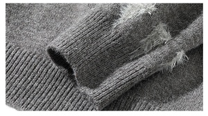 <b>Nordic</b> Pattern Breathable Thick Knit <b>Sweater</b> Unisex Festive Red Jacquard Soft Plush Oversized Relaxed Vintage Casual Winter - Product Image 5