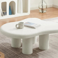 NOVA Crème Blanc Nuage Forme Table Basse Moderne Meubles De Salon Muebles Mesa De Centro Ensembles De Table Centrale En Bois Massif