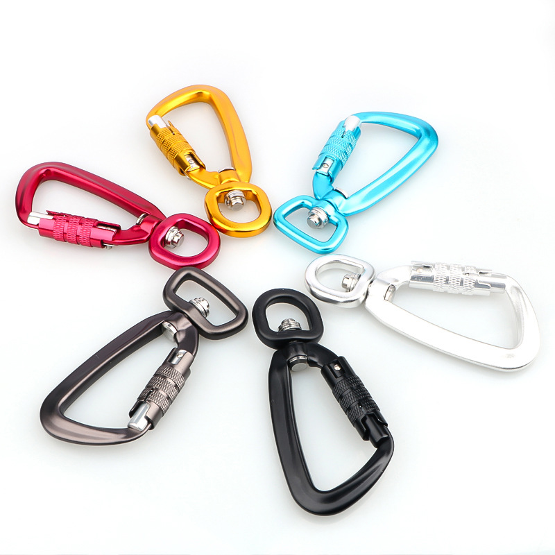 7075 Aluminium Carabiner Auto-Locking Rotated Hammock Swing Carabiner Hook