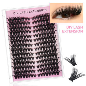 12-16mm 3D Faux Mink Full <b>Strip</b> False Eyelashes Natural Daily Wear Synthetic Hair <b>Plastic</b> Cotton Band - Product Image 6