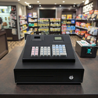 Caja Registradora POS Todo en Uno ECR-137 con Pantalla de 2.8 Pulgadas, Mini Cajero de Escritorio con Impresora de Recibos de 58 mm y Puertos RS232 y USB