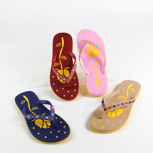 Mode bas prix pied imprime marque de dames chaussures confortables femmes été pantoufles tongs pantoufle - Product Image 4
