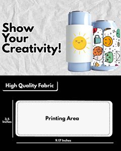 Fundas de neopreno personalizables para latas, tipo Slap Wrap, para sublimación, a granel, plegables, para aislamiento de bebidas - Product Image 2