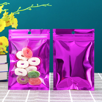 Couleur feuille d'aluminium Base plate sac à pain à glissière poignée d'emballage en plastique de qualité alimentaire Cartons de nouilles au sucre d'étanchéité pratiques