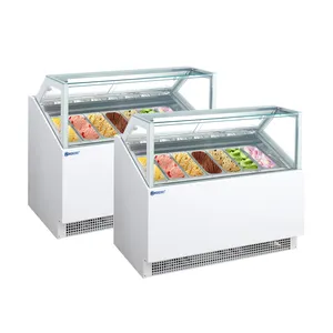Bolandeng showcase of ice cream commercial refrigerator cake display freezer
