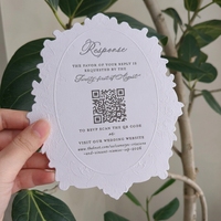 Tarjetas de Invitación y Menú Personalizadas de Alta Calidad, Ecológicas, con Grabado en Relieve, Impresión en Letterpress y UV, Papel Elegante, Tarjetas de Agradecimiento de Cartulina