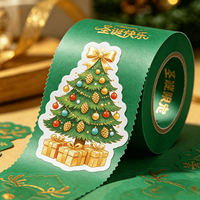 Hojas de Pegatinas Navideñas Personalizadas, Ecológicas, Duraderas, Impermeables y Resistentes a los Arañazos, Lindas Pegatinas de Dibujos Animados para Niños, Manualidades DIY