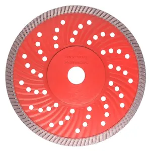 Лучший горячий пресс Turbo Wave Rim алмазный пильный диск для резки мраморной плитки с фланцем