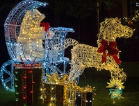 Luz Fluida y Sombra de Ciervo, Decoración de Iluminación Exterior de PVC IP65 para Navidad y Acción de Gracias