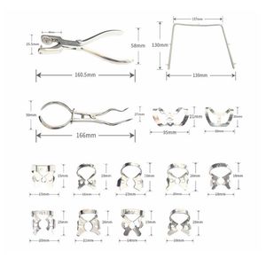 Kit d'instruments de barrage dentaire poinçon de barrage en caoutchouc acier inoxydable non revêtu - Product Image 4