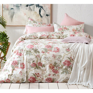 Luxury Printed French Floral <strong>Duvet</strong> <strong>Cover</strong> Set White Hotel Cotton <strong>Waffle</strong> <strong>Duvet</strong> <strong>Cover</strong> Set Modern Luxury <strong>Duvet</strong> <strong>Cover</strong> - Product Image 2