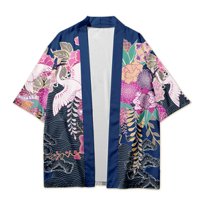 <span class=keywords><strong>Kimono</strong></span> Haori personnalisé professionnel avec impression par sublimation, motif de personnage d'anime, vêtement d'extérieur léger de style folklorique <span class=keywords><strong>japonais</strong></span> - Product Image 1