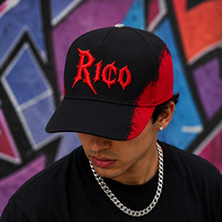 Topi Baseball Dua Warna Custom Model Distressed Bordir 3D Hip Hop Snapback Pinggiran Melengkung Lapisan Satin Streetwear Grosir OEM ODM