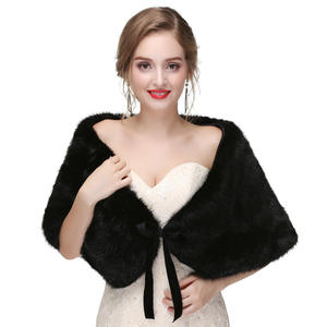 Robe de <span class=keywords><strong>mariée</strong></span>, vêtements d'extérieur, Cape de <span class=keywords><strong>mariée</strong></span>, veste d'hiver, châle en <span class=keywords><strong>fourrure</strong></span>, vêtements et accessoires de mariage - Product Image 2