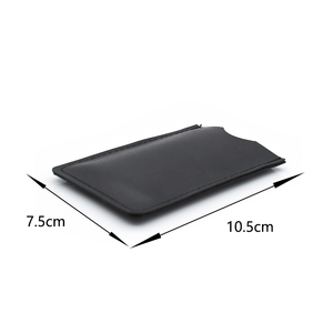 <span class=keywords><strong>Peigne</strong></span> à barbe antistatique à dents fines et grossières, couleur noire, logo personnalisé, double face, en bois naturel, avec étui en PU. - Product Image 3