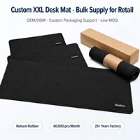 Alfombrilla de Escritorio Personalizada al por Mayor, Impermeable, Antideslizante, de Cuero PU, con Logotipo, Protector de Escritorio Grande para Oficina y Computadora, Fábrica OEM