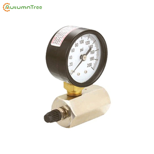 Hot Sales Edelstahl-und Kunststoff-<span class=keywords><strong>Gas</strong></span> prüfgerät Spezielles boden montiertes Messing-Naturgas-Manometer - Product Image 2