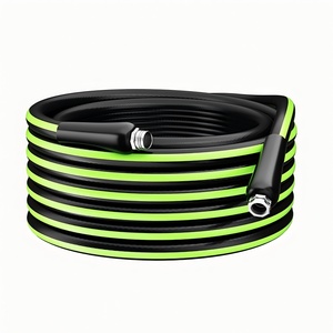 Tuyau d'arrosage de jardin 75 pieds x 5/8 pouces en PVC, tuyau flexible robuste avec poignée rotative, anti-abrasion et montable au mur pour l'entretien des plantes et de la cour - Product Image 5